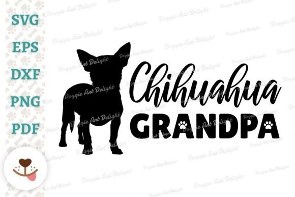 Chihuahua Grandpa, Dog Grandpa SVG PNG