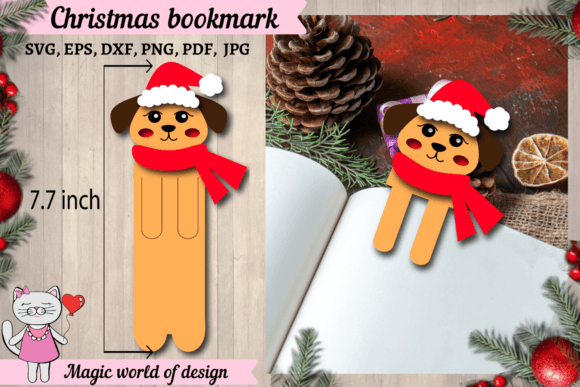 Christmas Bookmark Dog SVG Review