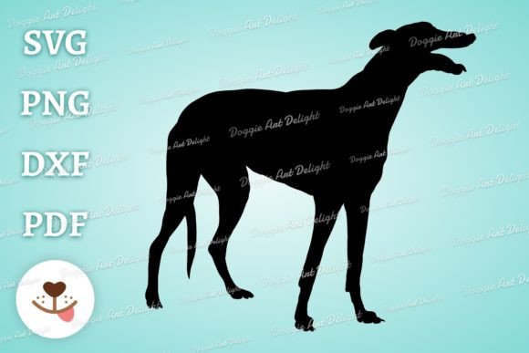 Greyhound Dog Silhoeutte Svg Clipart