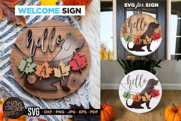 Hello Dog Thanksgiving SVG Door Sign: A Designer's Review