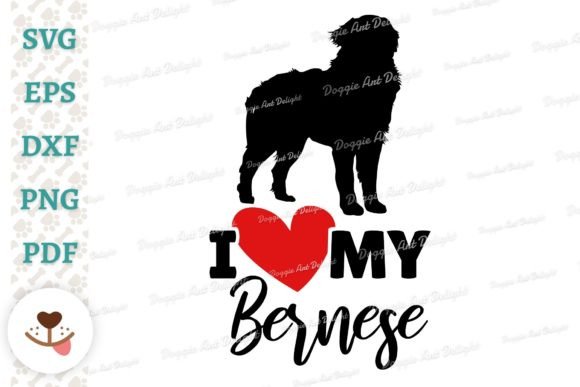 I Love My Bernese Dog Lover Design Review
