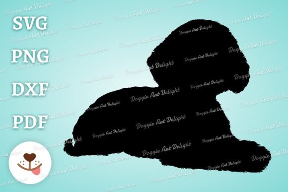 Lying Maltipoo Dog Silhouette: A Designer's Review