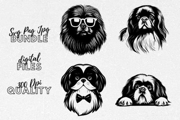 Pekingese SVG Review: Dog Lover Clipart for Embroidery