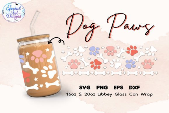 Review: Libbey Glass 16oz 20oz Dog Paw Svg