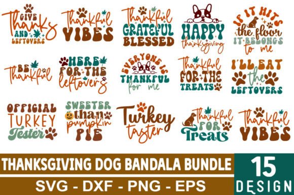Thanksgiving Dog Bandana SVG Bundle Review